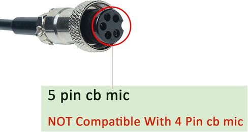 CB Mic 5 Pin Microphone Compatible with Cobra 148 Radio in Kuwait