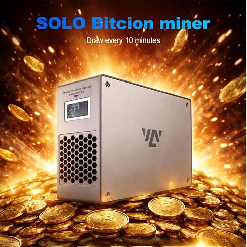 Bitcoin Miner LV07 Pro Solo Lottery Mining | معدل تجزئة عالي 3TH/s BM1370 ASIC، 55 ديسيبل فائق الهدوء، SHA-256 مع PSU للاستخدام المنزلي in Kuwait
