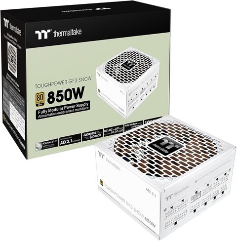 ثيرمالتاك قوة قوية GF3 850 واط؛ ايه تي اكس 3.1؛ PCIe 5.1 أصلي 12 فولت - 2 × 6؛ موصلات مطابقة الألوان؛ المكثفات الرئيسية اليابانية. مروحة ملونة مخصصة مقاس 135 مم؛ 80 بلس ذهبي معتمد؛ ثلج؛ PS-TPD-0850FNFAGU-S in Kuwait