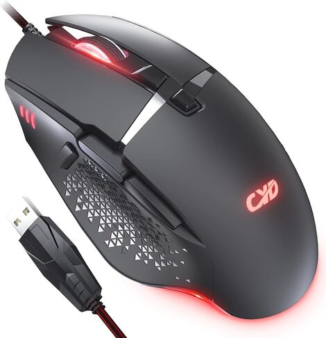 ماوس سلكي C309 مع ماوس ألعاب سلكي RGB عالي الدقة 12800 نقطة لكل بوصة، 8 أزرار قابلة للبرمجة، ماوس كابل USB 1.6 متر in Kuwait
