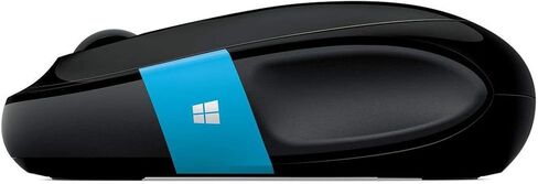 ماوس مايكروسوفت سكالبت كومفورت - أسود. تصميم مريح، علامة تبويب Windows تعمل باللمس قابلة للتخصيص، تمرير في 4 اتجاهات، ماوس بلوتوث للكمبيوتر/الكمبيوتر المحمول/سطح المكتب، يعمل مع أجهزة كمبيوتر Mac/Windows in Kuwait