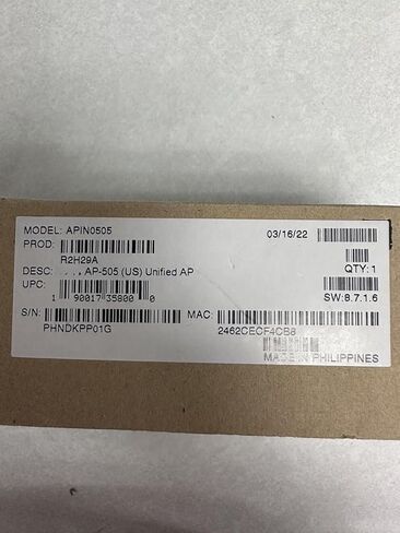 R2H29A AP-505 (الولايات المتحدة) 802.11ax نقطة وصول موحدة جديدة مختومة in Kuwait