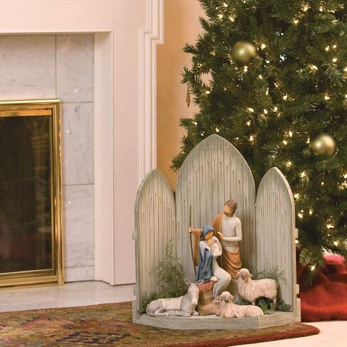 Willow Tree Gentle Animals of The Stable for The Christmas Story, Sculpted Hand-Painted Nativity Figures, 3-Piece Set in Saudi Arabia