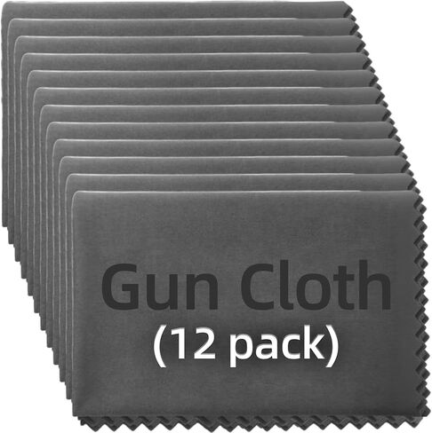6/12 Pack Microfiber Gun Cleaning Cloth, 12"x12" Lint Free Gun Cleaning Rags in Kuwait