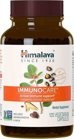Himalaya ImmunoCare for Active Immune Support and Cellular Defense, 840 mg, 120 Capsules, 1 Month Supply in Saudi Arabia