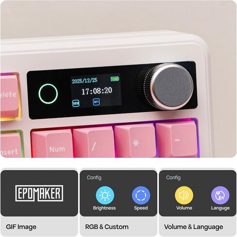 EPOMAKER TH99 PRO 96% لوحة مفاتيح ميكانيكية مع شاشة ومقبض + ماوس ألعاب لاسلكي Click Lite in Kuwait