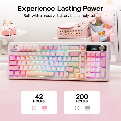EPOMAKER TH99 PRO 96% لوحة مفاتيح ميكانيكية مع شاشة ومقبض + ماوس ألعاب لاسلكي Click Lite in Kuwait