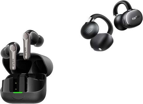 سماعات أذن لاسلكية EarFun Air Pro 4+ بخاصية إلغاء الضوضاء المتكيفة، Qualcomm aptX Lossless، مشبك للسائقين المزدوجين 2 سماعات أذن مفتوحة، سماعات رأس بمشبك in Kuwait