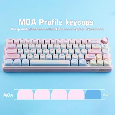 Sunzit MOA Profile Cute Keycaps,126 Keys PBT Patchwork Candy Custom Keyboard Keycaps 60 65 75 100 Percent,Dye-Sublimation Key caps Set for Cherry Gateron MX Switches Mechanical Keyboard in Kuwait