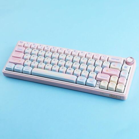 Sunzit MOA Profile Cute Keycaps,126 Keys PBT Patchwork Candy Custom Keyboard Keycaps 60 65 75 100 Percent,Dye-Sublimation Key caps Set for Cherry Gateron MX Switches Mechanical Keyboard in Kuwait