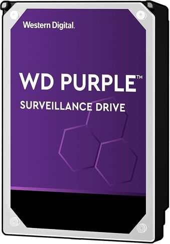 محرك الأقراص الصلبة للمراقبة WD Purple سعة 12 تيرابايت - فئة 7200 دورة في الدقيقة، SATA 6 جيجابايت/ثانية، ذاكرة تخزين مؤقت 256 ميجابايت، 3.5 بوصة - WD121PURZ (متجدد) in Kuwait