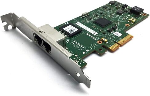 بطاقة الشبكة Dell V5XVT Intel I350-T2 ثنائية المنفذ PCI-E ETHERNET D/PN: 0V5XVT in Kuwait