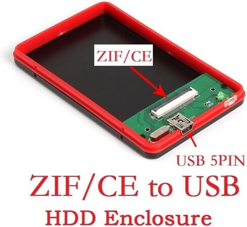 ZIF/CE إلى USB 1.8 بوصة في حاوية محول محرك الأقراص الصلبة الخارجي SSD 40Pin in Kuwait