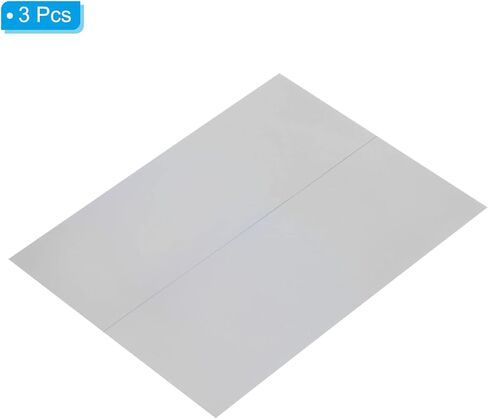 7.9" Polarized Film Sheets, 3 Pack Adhesive Polarizer Linear Polarizing Filter for Screen, Photography, Lighting, 163.9mmx124.2mm, 90 Degree in Kuwait
