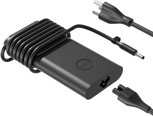 130W Laptop Charger 4.5mm Tip Compatible with Dell Precision 5540 5530 5520 5510, XPS 15 9570 9560, Inspiron-Plus 16 14 15 17 and Inspiron-or-OptiPlex All-in-ONE Desktop Power Cord in Kuwait