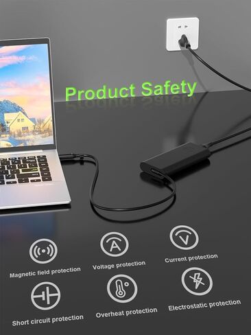 130W Laptop Charger 4.5mm Tip Compatible with Dell Precision 5540 5530 5520 5510, XPS 15 9570 9560, Inspiron-Plus 16 14 15 17 and Inspiron-or-OptiPlex All-in-ONE Desktop Power Cord in Kuwait