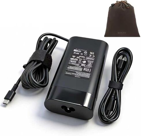 New 140W USB Type C Laptop Charger Compatible with HP OMEN Transcend 14 14-FB1047NR 14-FB0097NR 14-FB0013DX ZBook Ultra G1a G1ak G1as 14 Spectre X360 Spectre 2-in-1 14-FB0000 16-AA0000 TPN-LA29 in Kuwait