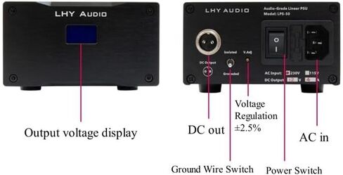 LHY مصدر الطاقة الخطي الصوتي: 12 فولت 50 وات PSU منخفض الضوضاء للغاية منظم لمضخم الصوت DAC Preamp مرشح CLC MOSFET تثبيت نظام الصوت HiFi المنزلي للاستخدام الصوتي (LPS50) in Kuwait