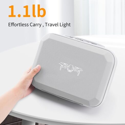 حقيبة حمل Mini 4K/2 SE/2 Fly More Combo، حافظة جلدية محمولة من البولي يوريثان مع حزام كتف، حقيبة تخزين صلبة لجسم الطائرة بدون طيار متوافقة مع ملحقات DJI Mini Crossbody وسحاب ثنائي الاتجاه، أسود in Kuwait