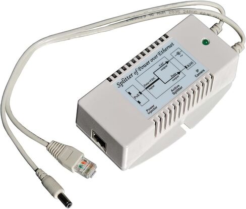 POE-SPLT-2424AC-G - مقسم/محول جهد جيجابت PoE، مدخل PoE 18-36 فولت، 24 فولت تيار متردد ومخرج البيانات، 40 وات in Kuwait
