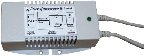 POE-SPLT-2424AC-G - مقسم/محول جهد جيجابت PoE، مدخل PoE 18-36 فولت، 24 فولت تيار متردد ومخرج البيانات، 40 وات in Kuwait