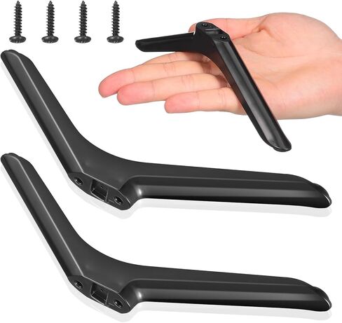 SEWACC Universal Tv Stand Legs Replacement with Screws, Tabletop Tv Base Pedestal Feet for 32 Inch Tvs, Monitor and Projector, Anti-Slip Feet for Living Room Bedroom in Kuwait