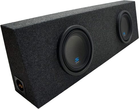 American Sound Connection Universal Regular Cab Truck Alpine S-W10D2 Type S Car Audio Subwoofers Custom Dual 10" Sub Box Enclosure Package in Kuwait