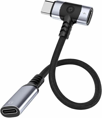 محول صوت وشحن USB-C إلى USB-C مزدوج، دونجل مقسم 2 في 1 من النوع C مع شحن سريع، متوافق مع iPhone 15/16/17 وiPad Pro/Air وGalaxy S23/S24 Ultra in Kuwait