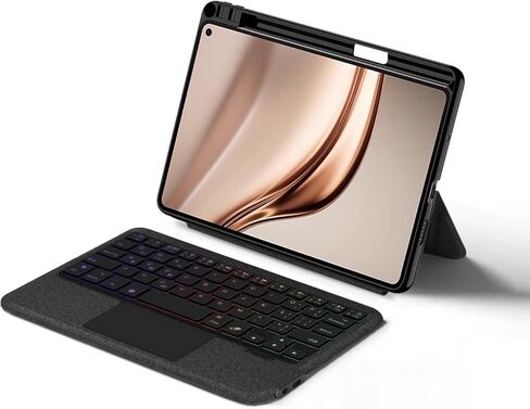 Keyboard Case for Huawei MatePad Mini 8.8" 2025 – Magnetic Detachable Bluetooth Keyboard with Multi-Touch Magic Trackpad, Portrait/Landscape,Backlit & Pencil Holder (Black,Keyboard Case + Mouse) in Kuwait
