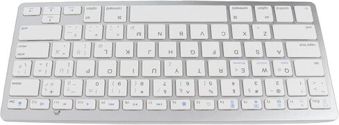SUNGOOYUE Wireless Bluetooth Keyboard, Ultra Thin Portable Silent German Keyboard with Quick Response Keys, for Tablets Phones in Kuwait