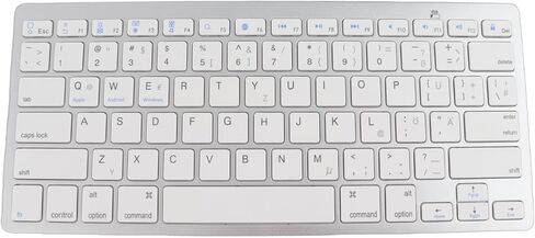 SUNGOOYUE Wireless Bluetooth Keyboard, Ultra Thin Portable Silent German Keyboard with Quick Response Keys, for Tablets Phones in Kuwait