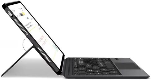 حافظة لوحة المفاتيح لجهاز Xiaomi Redmi Pad 2 Pro/Poco Pad M1 12.1"، لوحة مفاتيح لاسلكية مدمجة تعمل بتقنية البلوتوث Magic Touchpad (أسود، Redmi Pad 2 Pro 12.1"، لوحة مفاتيح بلوتوث ذكية مدمجة + ماوس) in Kuwait