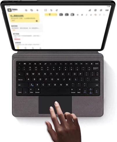 حافظة لوحة المفاتيح لجهاز Xiaomi Redmi Pad 2 Pro/Poco Pad M1 12.1"، لوحة مفاتيح لاسلكية مدمجة تعمل بتقنية البلوتوث Magic Touchpad (أسود، Redmi Pad 2 Pro 12.1"، لوحة مفاتيح بلوتوث ذكية مدمجة + ماوس) in Kuwait