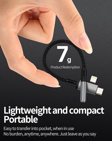 Aux to USB C Lightning لهاتف iPhone 17 16 15 14 13 Pro Max (2in1) 3.5 ملم محول صوت سماعة الرأس جاك دونجل كابل أنثى منفذ السيارة متوافق مع سامسونج لأجهزة Ipad قابس ذكر مساعد in Kuwait