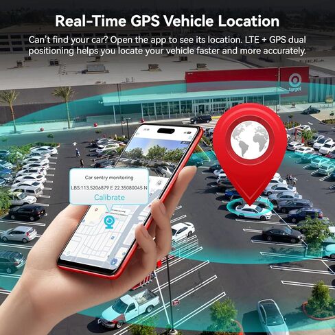 IIWEY 4G LTE Dash Cam with Live-Streaming, Anti-Theft Car Security Camera, Instant Alert via App, Cloud & SD Storage, 2K+1080P Front Inside, No Screen, IR Night Vision, 24/7 Parking Mode, GPS, OBD in Kuwait