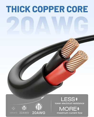EWAY Mini USB Dash Cam Power Cord 10ft, USB-C to Left Angle Mini-b Cable, Replacement Dashcam Power Supply Cable for Front Rear Dashboard Camera, Compatible with Car Type-C Port in Kuwait