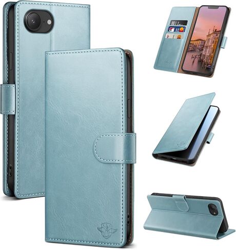 Wallet Case for iPhone 16e/17e 6.1" with RFID-Blocking Credit Card Holder, PU Leather Folio Flip Cover Women Men Protective Phone Case Compatible with Apple 16e/17e, Light Brown in Kuwait