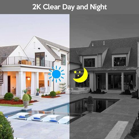 كاميرا أمان لاسلكية Kittyhok 3MP خارجية/داخلية، كاميرا أمان WiFi سلكية 2K، صوت ثنائي الاتجاه، كشف الحركة، مقاومة للطقس، حزمة CM3N مع نظام NVR للأمان اللاسلكي KNS38 10CH مع شاشة in Kuwait