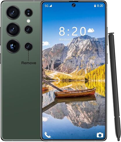WWT I25 Ultra Unlocked Phone,Android 14 16+1TBGB Smartphone,Built in Pen The Phone,Cell Phone Battery 7000mAh 6.99" HD Screen,Dual SIM/5G/Face ID/Fingerprint Lock/GPS (Purple, 16+1TB) in Kuwait