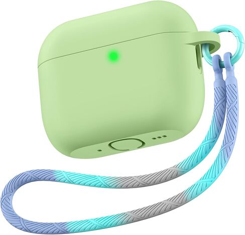 حافظة Matekxy لأجهزة Airpods 4 - الجيل الرابع من Airpod 2024، غطاء سيليكون ناعم مع حبل وسلسلة مفاتيح للرجال، مقاوم للصدمات والسقوط، مقاوم للخدش، مثالي للمسافرين والمسافرين، أسود in Kuwait