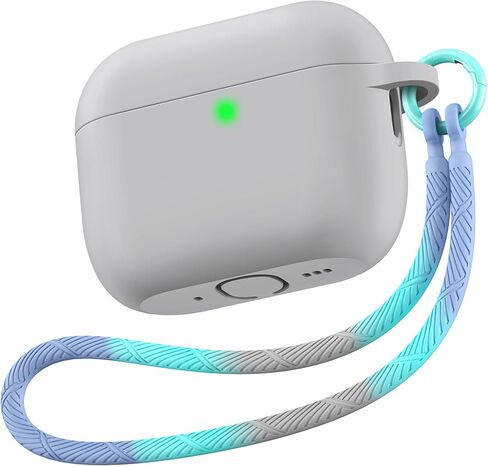 حافظة Matekxy لأجهزة Airpods 4 - الجيل الرابع من Airpod 2024، غطاء سيليكون ناعم مع حبل وسلسلة مفاتيح للرجال، مقاوم للصدمات والسقوط، مقاوم للخدش، مثالي للمسافرين والمسافرين، أسود in Kuwait
