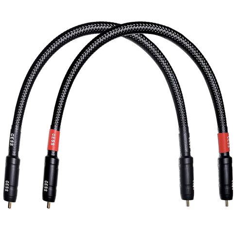 CNCESS CESS-194-1f Braided RCA Stereo Cable Waterproof Low Noise Heavy Duty for Long-Term Used (1 Foot) in Saudi Arabia