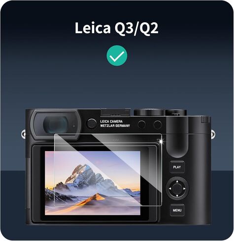 واقي شاشة مكون من 3 قطع لكاميرا Leica Q2/Q3، طبقة من الزجاج المقسى، حماية من الصدمات، HD، مضاد للكسر، مضاد للخدش، صلابة 9H، حواف منحنية 2.5D، صديق للحافظة، خالي من الفقاعات in Kuwait