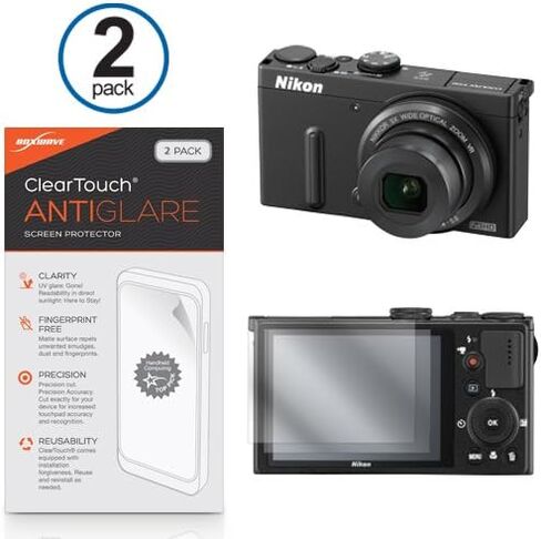 BoxWave Screen Protector Compatible with Nikon Coolpix P330 - ClearTouch Anti-Glare (2-Pack), Anti-Fingerprint Matte Film Skin in Kuwait