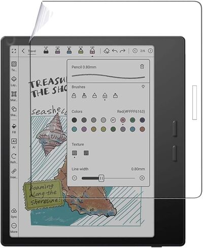 واقي شاشة لجهاز BOOX Go Color 7 Gen II/BOOX Onyx Go 7 E Ink، واقي شاشة غير لامع بتغطية كاملة من PET ممتاز مضاد للوهج لجهاز BOOX Go Color 7 Gen II/BOOX Onyx Go 7 E Ink Tablet الجديد تمامًا in Kuwait