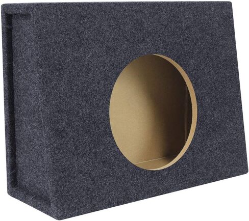Rockville RSST10 10" 0.9 Cu. Ft. Sealed Subwoofer Enclosure Box, Shallow Mount, USA-Made MDF, Gold Terminals, for Car/Truck Audio Systems in Kuwait