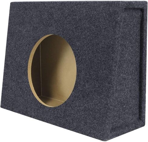 Rockville RSST10 10" 0.9 Cu. Ft. Sealed Subwoofer Enclosure Box, Shallow Mount, USA-Made MDF, Gold Terminals, for Car/Truck Audio Systems in Kuwait