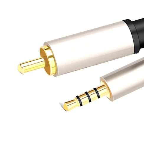 MagiDeal Coaxial Audio Video Cable RCA to 3.5mm Wire Male to Male Cord Input Adapter Extension Coaxial Cable for Home Stereos, Speakers, Amplifier, 200cm in Kuwait