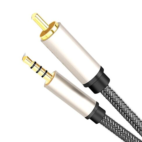 MagiDeal Coaxial Audio Video Cable RCA to 3.5mm Wire Male to Male Cord Input Adapter Extension Coaxial Cable for Home Stereos, Speakers, Amplifier, 200cm in Kuwait