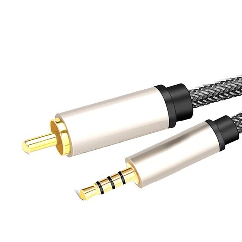 MagiDeal Coaxial Audio Video Cable RCA to 3.5mm Wire Male to Male Cord Input Adapter Extension Coaxial Cable for Home Stereos, Speakers, Amplifier, 200cm in Kuwait